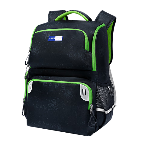 CAMS Suspended Weight Reduction Backpack for Grades 1-3 Large Capacity Lightweight Spine-Protecting Schoolbag for Boys And Girls S03909