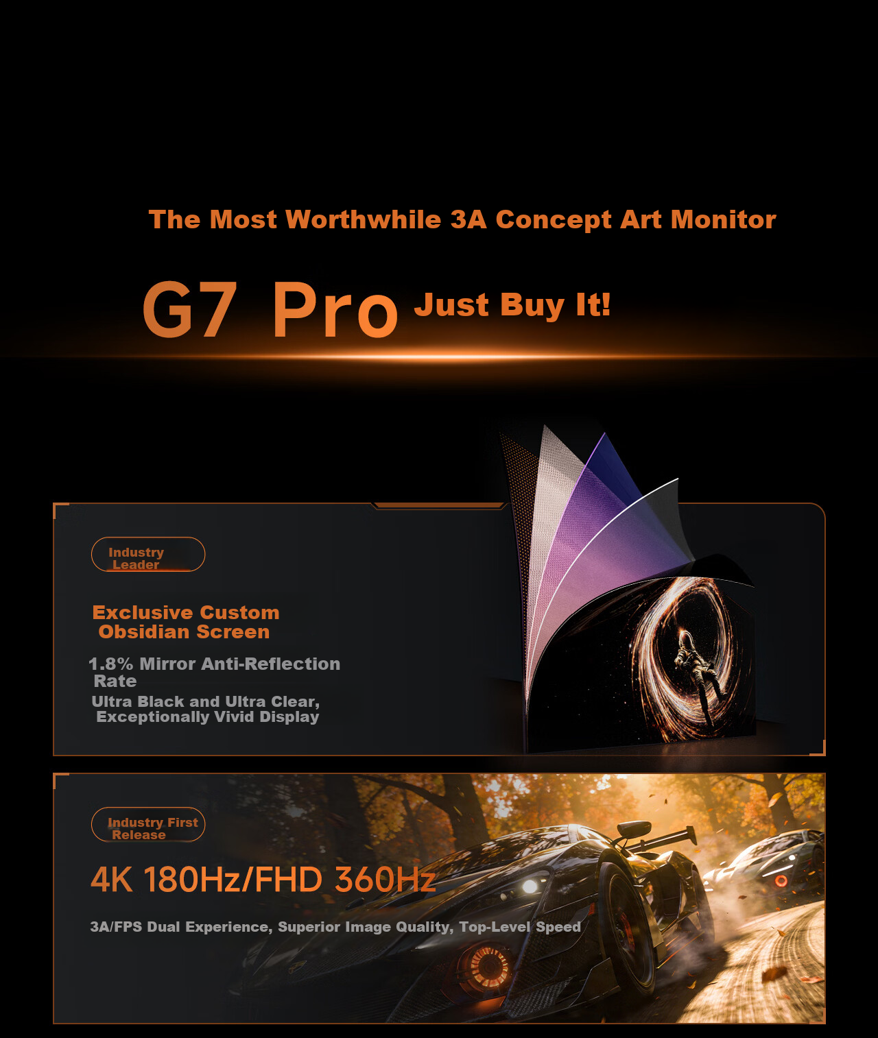 Hisense G7 PRO27 model 27-inch 3A Original Art Black Obsidian Screen 1152 Zones MiniLED 4K 180Hz Dual Mode 360Hz Moonlight Gray Gaming Monitor 4