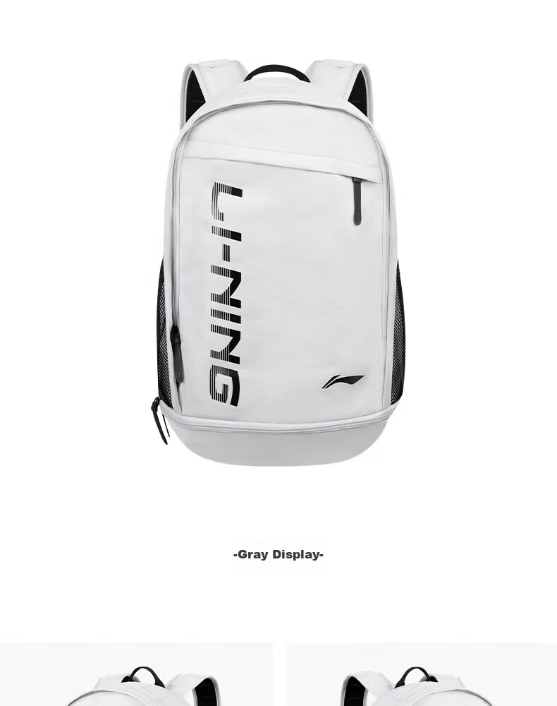 LI-NING Backpack Large Capacity Casual Travel Laptop Bag for Men Women Middle High School and College Students Sports Bag 16