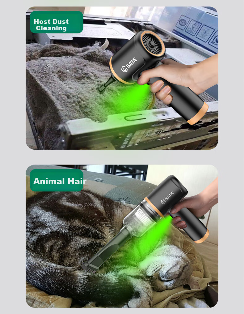 SATA Car Vacuum Cleaner Lithium Battery Handheld Mini Car Use High Suction Wireless Portable Vacuum Cleaner D05135 11