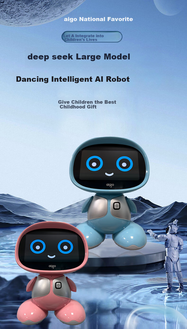 Patriot AI Early Education Robot Early Learning Machine Storytelling Machine Children's Smart Interactive Learning Device Toy for Boys and Girls Birthday Gift 1