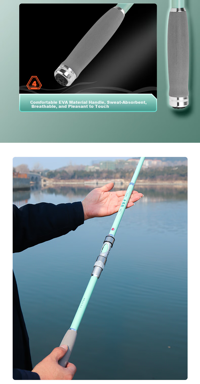 Guangwei Xiyu 3m Sea Fishing Rod Casting Rod Super Hard Fishing Pole Sea Rod 11