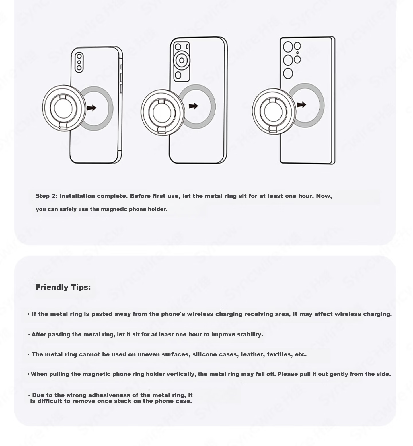 Dimensional Dual-Ring Phone Holder Pro Magnetic Ring Buckle Magsafe 360° Infinite Rotation Stress Relief Portable Adhesive for Apple Huawei Desktop Photography Tool 23