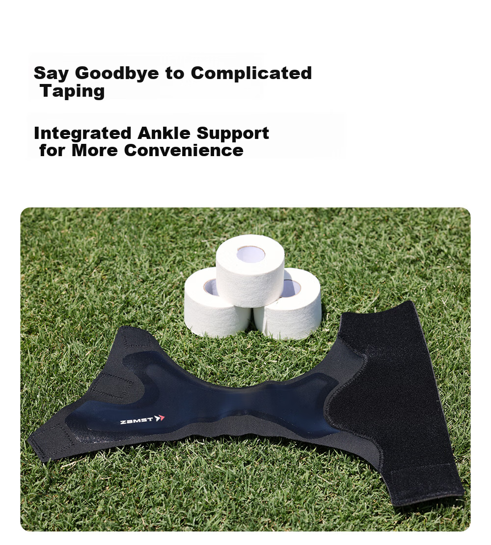 ZAMST Fast Sports Ankle Support Lightweight Breathable Running Ankle Brace Marathon Trail Running Football Protective Gear Right S 20