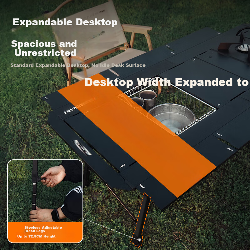 ABENAKI Korea 5-Unit IGT Camping Table Outdoor Portable Picnic Table Multifunctional Tactical Folding Table Camping Gear