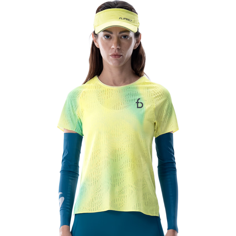 Feibit [Wind Tunnel Short Sleeve 4.0] Quick-Dry Breathable Marathon Training T-Shirt Spring Bud L