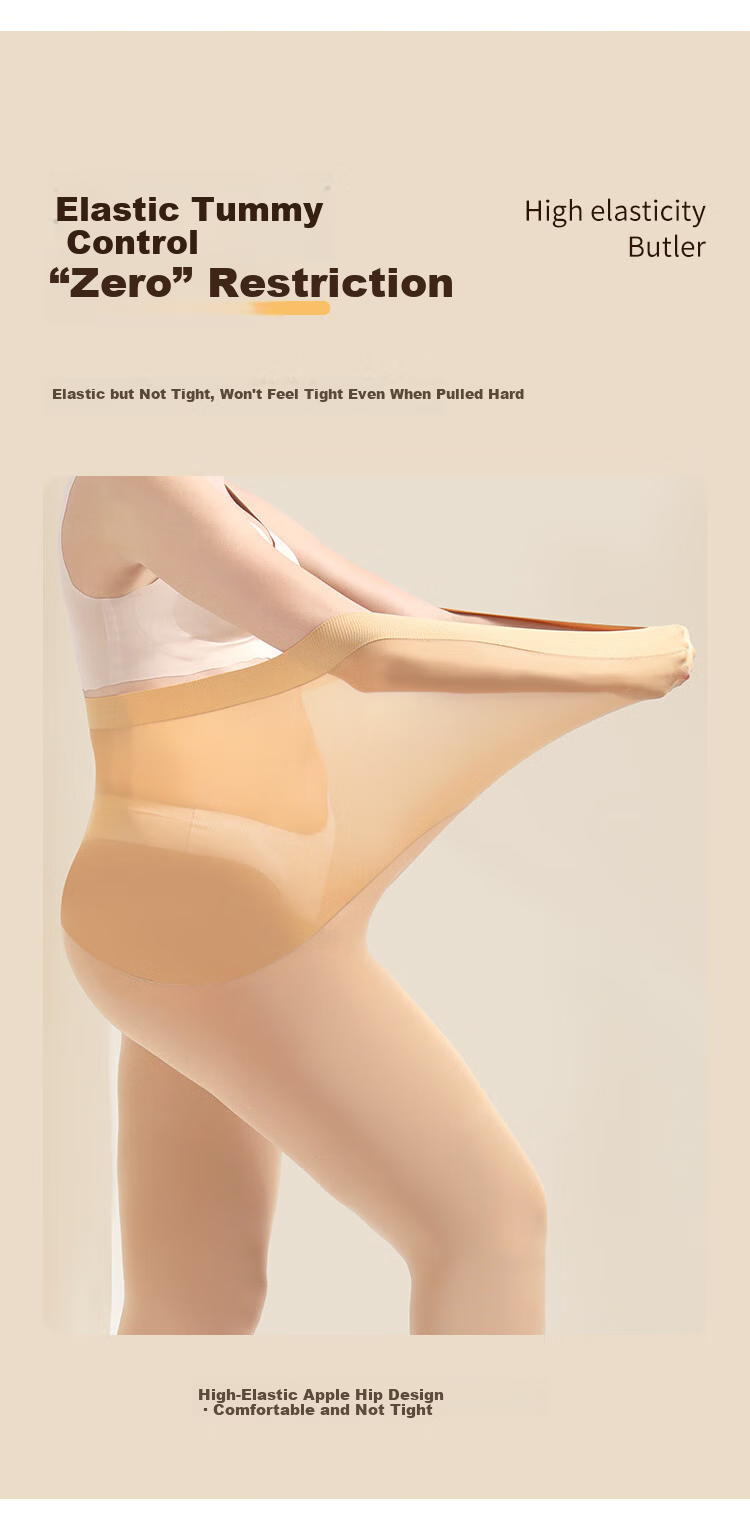 Afandi【Extra Large Wide Body】Women's Leggings Tights Spring New Plus Size Apple Hip High Elastic Velvet Spring Autumn Pantyhose 4