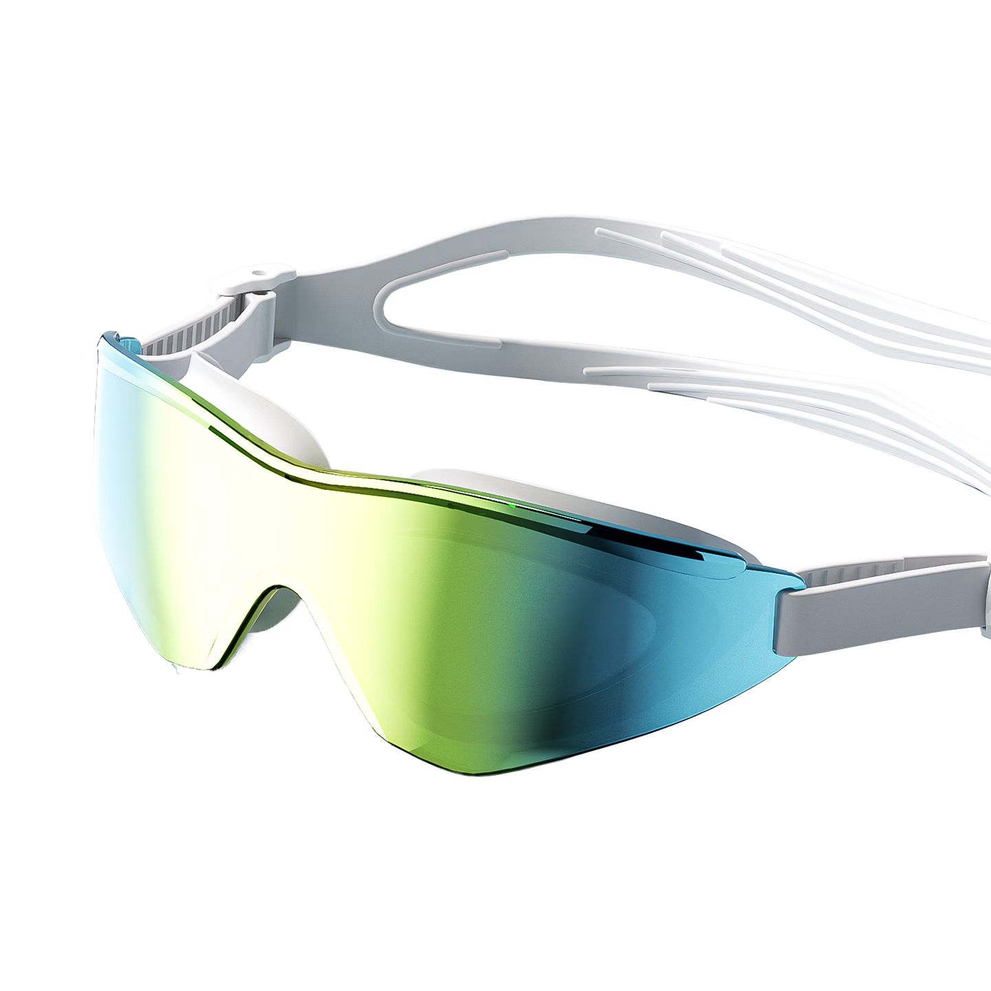 ANTA Water Eye Anti-Fog Prescription Professional Racing Swimming Goggles Large Frame Coated Lens Green