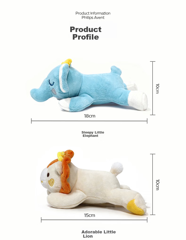 AVENT Philips Soothing Plush Hand Puppet Pacifier Clip Doll 0-1 Year Old Comfort Toy Cute Little Lion 11