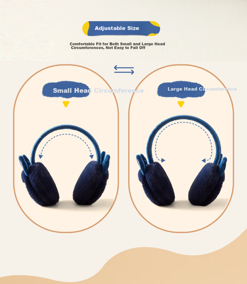 PAW PATROL Kids Warm Plush Ear Muffs Unisex Baby Cold Protection Cute Ear Warmer Navy Blue; 0388 4