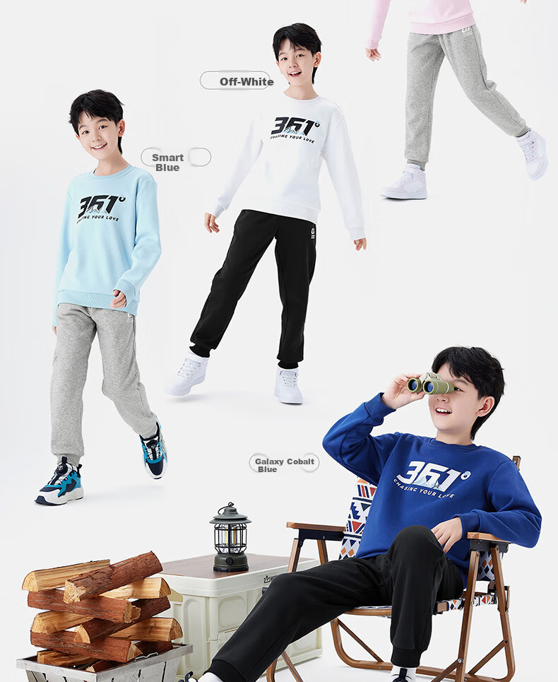 361° Kids Hoodie Autumn Winter 25 Fleece Lined Pullover Sweatshirt for Boys and Girls Ages 3-14 Blue 170 15