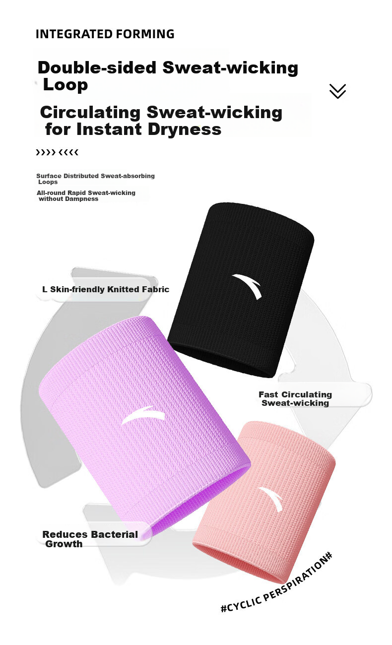 Anta Wrist Support Men Fitness Sports Sprain Tendon Wrist Sleeve Women Badminton Sweat Absorption White One Size 10