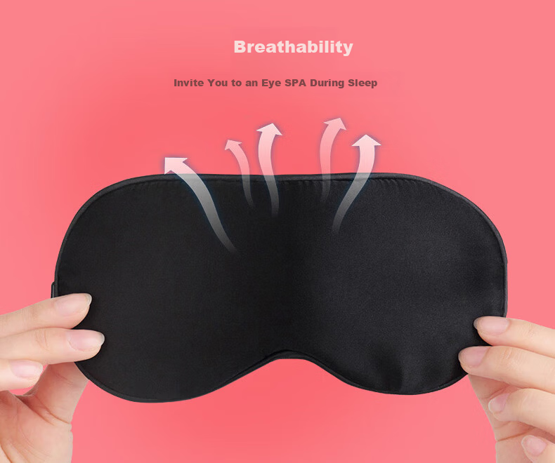 BWNK Silk Sleep Mask Ear-Hook Double-Sided Mulberry Silk Light-Blocking Ice Compress Fatigue Relief Eye Protection for Men and Women 6