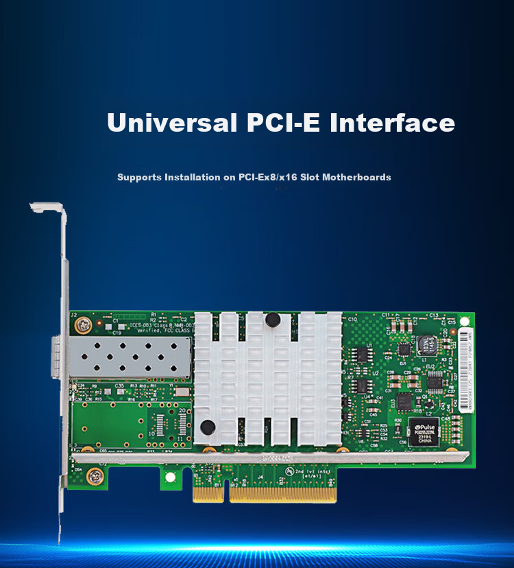Hoodblue 2.5G Ethernet PCI-E Network Card Intel Chipset 2500Mbps Desktop NAS Server Internal 2.5G Network Card HBE25M2-T1 11
