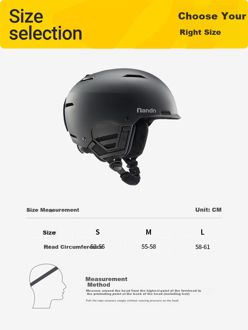 Nanen Ski Helmet Unisex MIPS Impact Protection Single Double Board Warm Breathable Integrated Snow Helmet 14