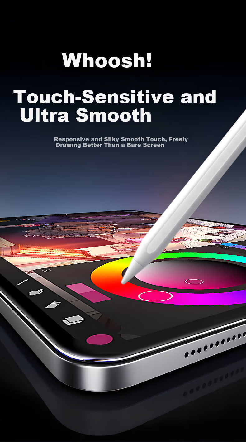 Smorss Screen Protector for Apple iPad 10th Gen 10.9-inch and 11-inch Tablets, Full-Screen Fingerprint-Resistant Tempered Glass Film, High-Definition, Anti-Fingerprint 4