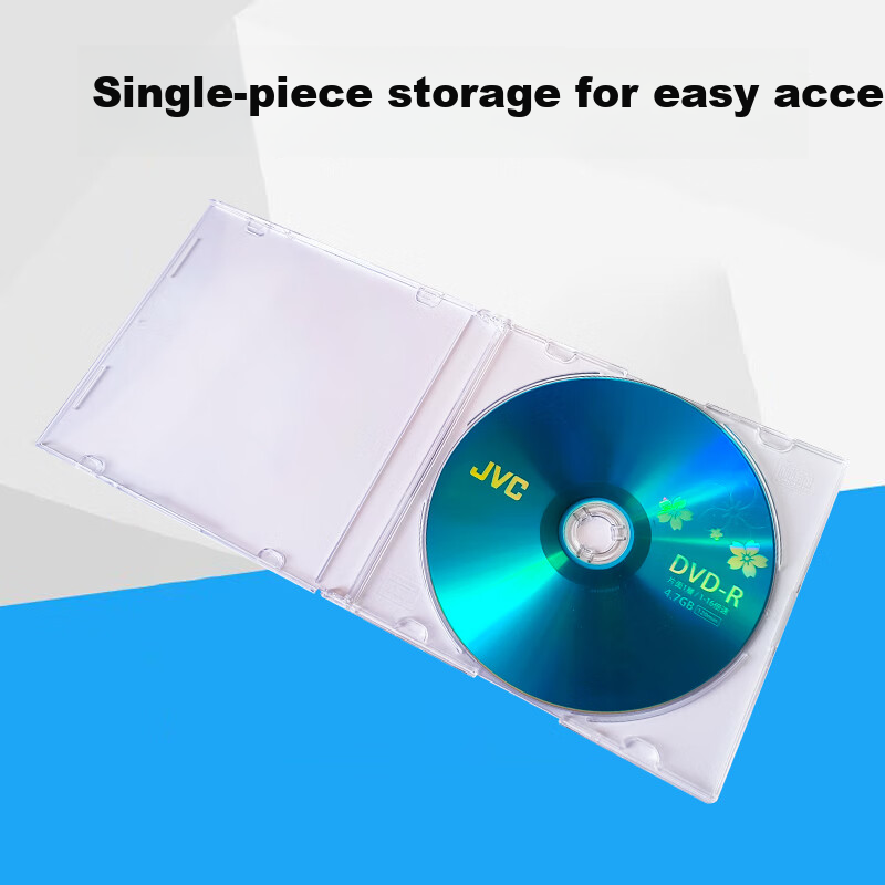 JVC Single Disc CD/DVD Case 5.2mm Transparent Insert Sleeve 10pcs/Box