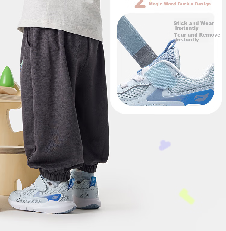 ANTA Toddler Walking Shoes Summer Breathable Mesh Infant Baby Boys Girls Soft Sole Sports Shoes A12620034 9