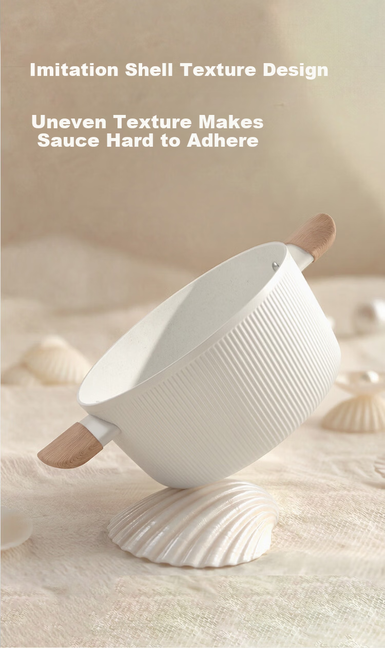 JD Jingzao Shell Series Steamer Pot Off-White 24cm 2