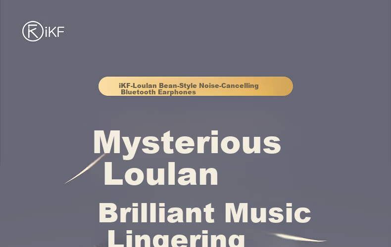 IKF Loulan [Single Ear Only 4.1g] Wireless Bluetooth In-Ear Earphones Active Noise Cancelling LDAC High-Definition Decoding Bluetooth 6.0 Long Battery Life Gaming Music Sports Earbuds Beige Pink 3
