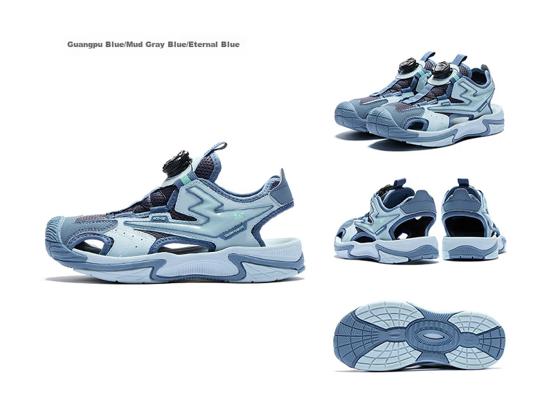 361° Kids Sports Shoes Summer 2026 Breathable Closed-Toe Durable Beach Sandals Purple Size 33 25