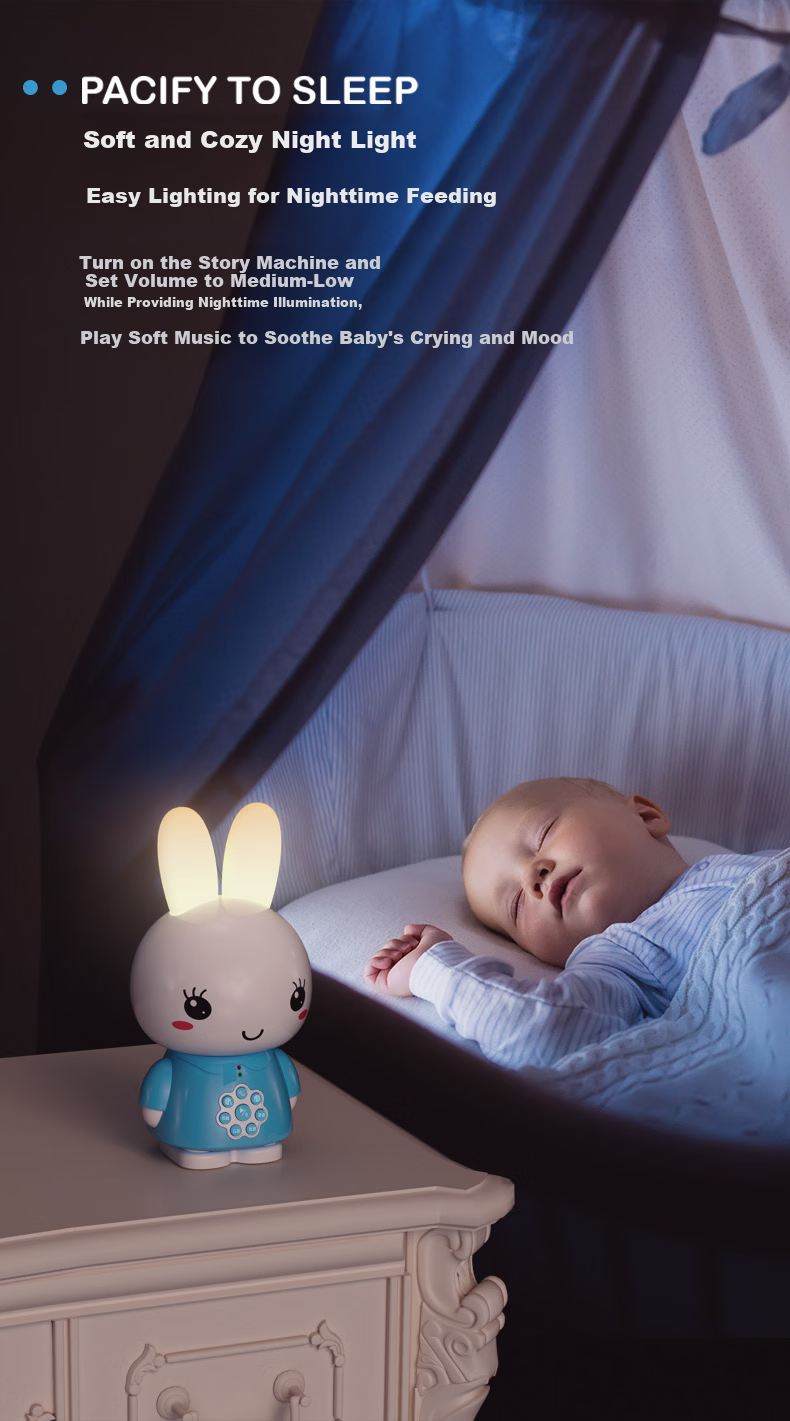 Huohuo Rabbit Early Education Machine 0-3 Years Story Player Infant Toddler Baby Learning Device Boys Girls Toy Children's Day Gift 6