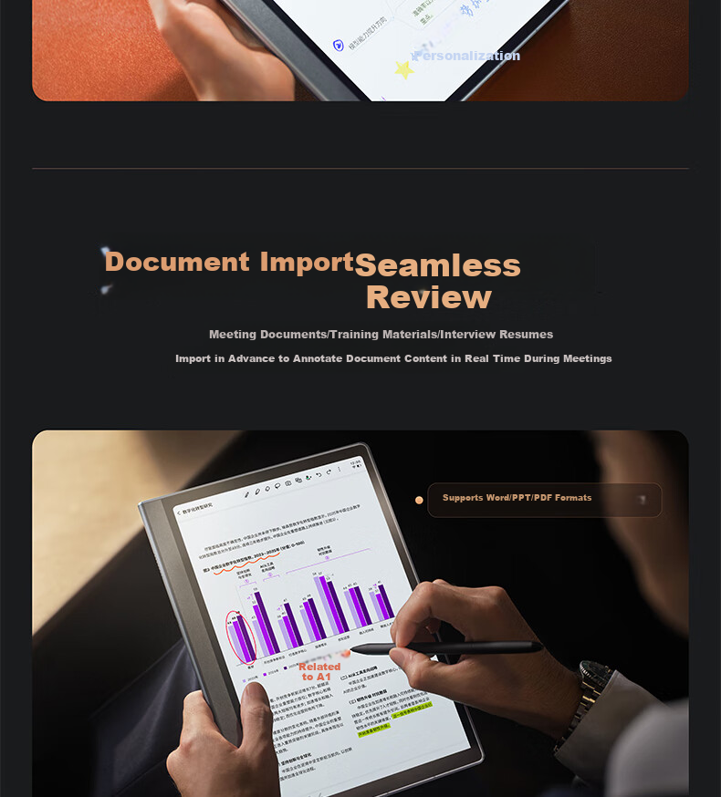 AISPEECH 4G AI Notebook Pro 8.4-Inch E-Ink Screen Smart E-Reader Accessory: Original Electromagnetic Stylus 21