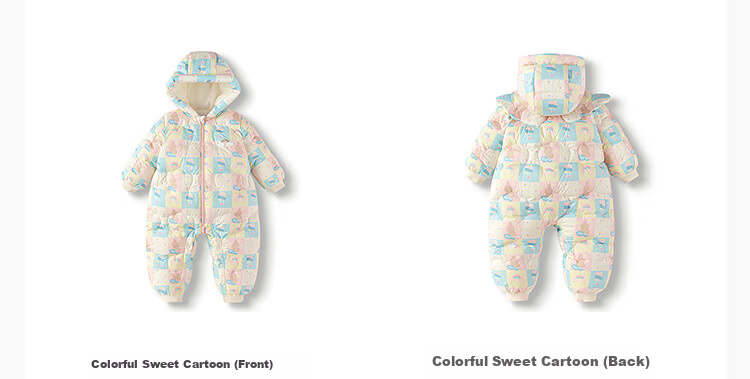 BALABALA balaOne Baby Girls' Down Jumpsuit 2025 Sweet Fashion Romper 208425120209 8