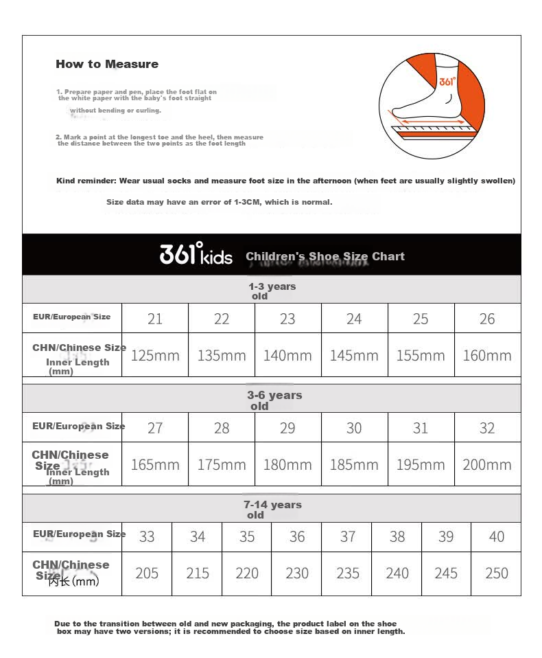 361° Kids Sports Shoes Summer 26 Breathable Closed-Toe Durable Beach Sandals Black Size 36 20