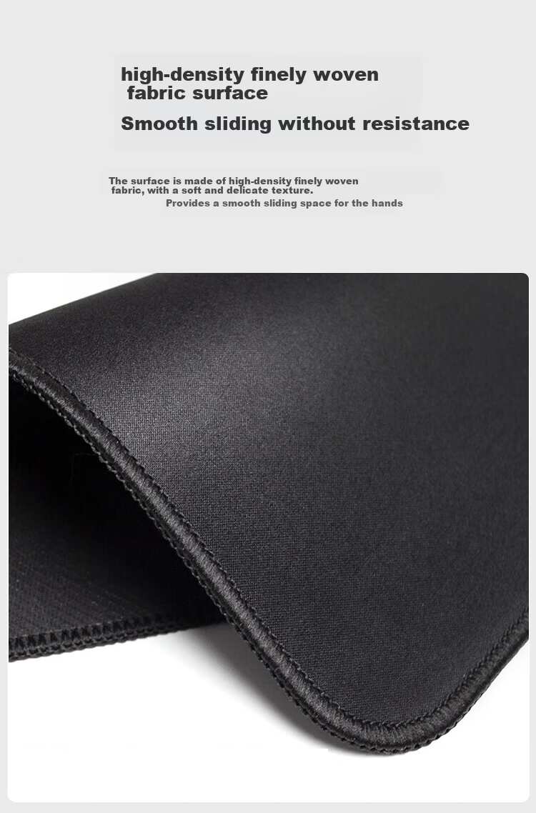 JPLAYER Mouse Pad 180x220x2mm Home Office Gaming Mouse Pad Small Size Precision Edge Non-Slip Black 10-Pack Wholesale 2