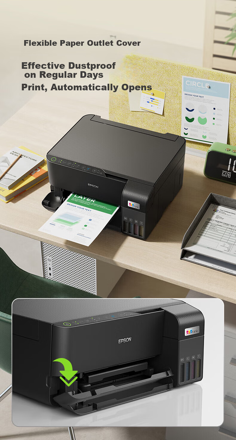 EPSON L3558 A4 Color Ink Tank Printer Multifunction All-in-One Wireless WIFI Home Office Printing Copying Scanning 10