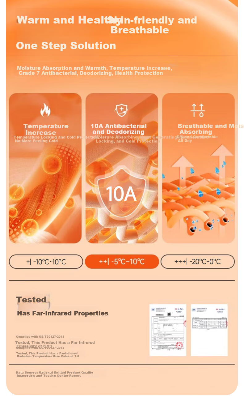 LangSha Men's Autumn Shirt 25 Fall/Winter New Wool Silk 10A Antibacterial Crew Neck Thermal Base Layer Shirt 3