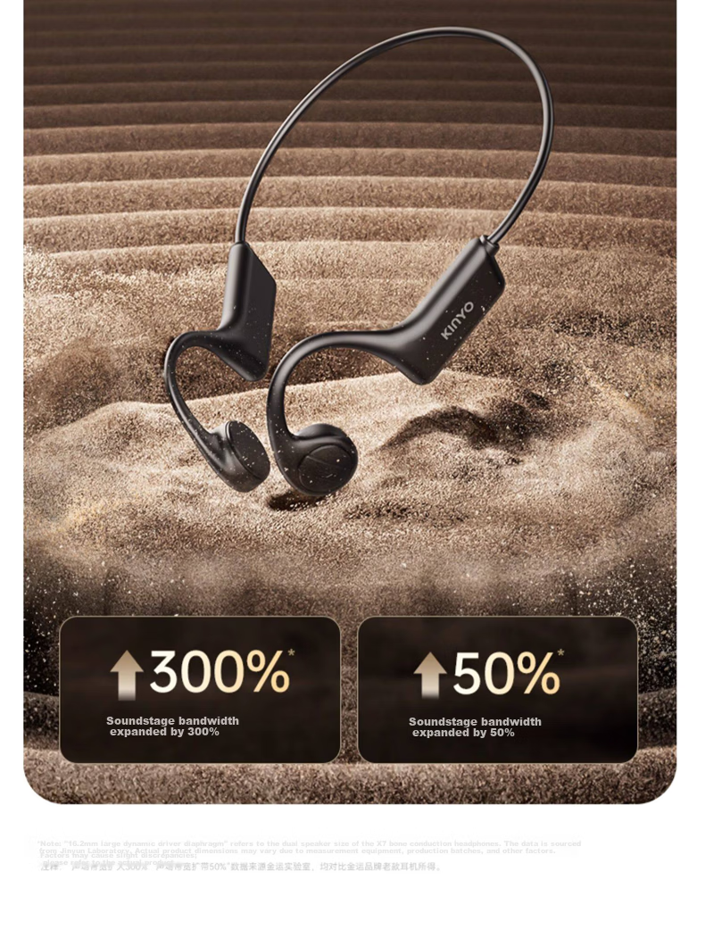 KINYO Bone Conduction Bluetooth Earphones 2025 New Wireless Sports Running Ear-Hook X7Pro 20