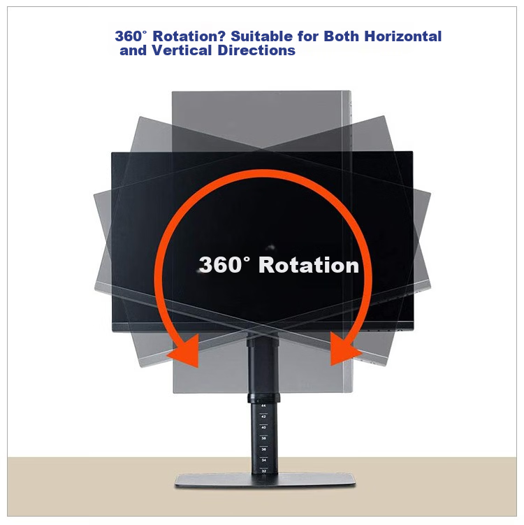 SANWA Vertical Monitor Stand Adjustable Height and Angle Non-Slip Base 27-inch Easy Installation LA020 Black 10