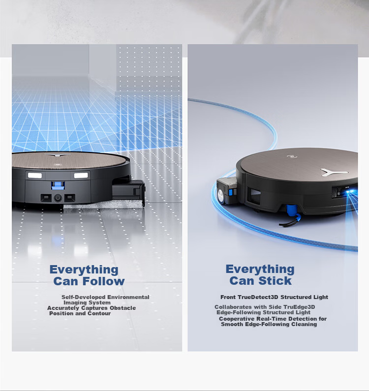 ECOVACS Deebot X Fully Embedded High-End Model Robot Vacuum Cleaner with Sweeping, Mopping, Washing, and Drying Functions, Automatic Self-Cleaning, First Fully Embedded Hidden Drum Floor Washing Robot 34
