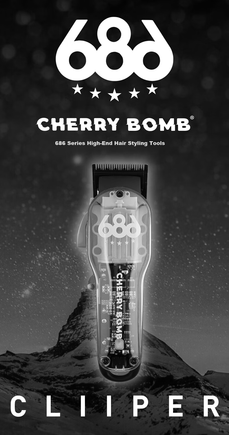 CHERRY BOMB Cherry Electric Hair Clipper Professional Hair Trimmer Brushless Motor Gradient Edging Hair Clipper Barber Shop Use 686ROOT Main Model - Green 1