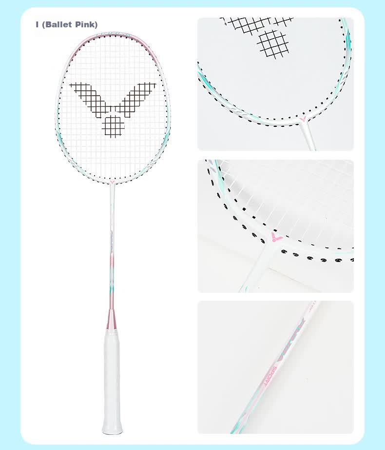 VICTOR Victory Badminton Racket Children's Beginner Entry-Level Entertainment Offensive Racket TK-RYUGA SPORT TK - [Single Racket] 13