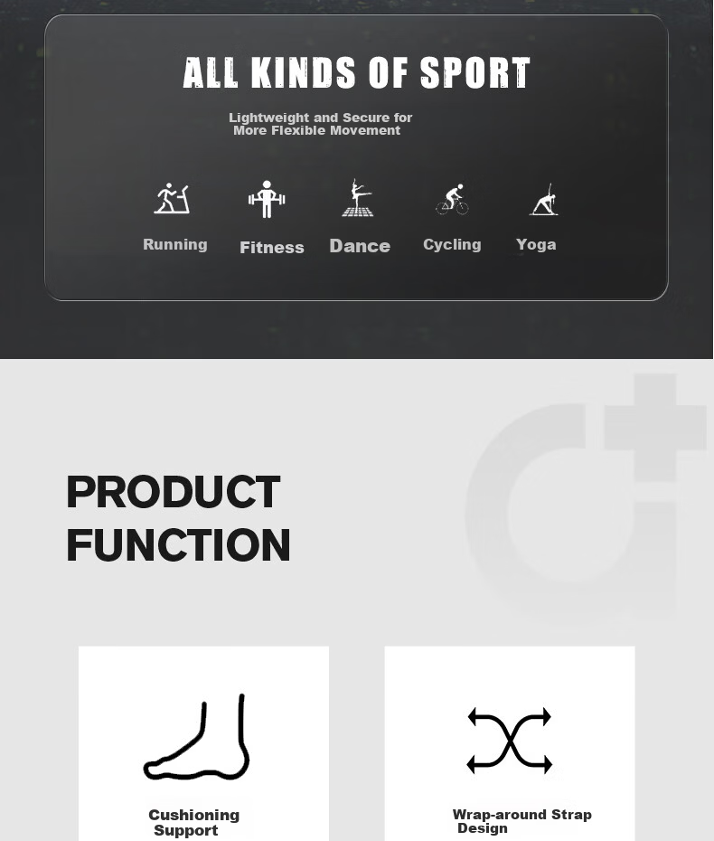 DISHU Ankle Brace Support for Sprained Ankles Ligament Injury Stabilizer Sports Basketball Protective Gear [Pair] 2