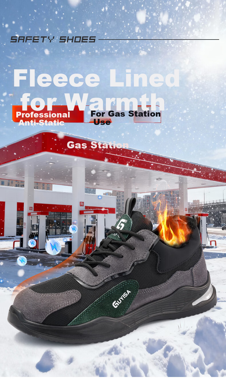 Jingtu Anti-Static Safety Work Shoes Unisex Steel Toe Anti-Smash Puncture-Resistant Ultra-Light Model 2095SA Size 41 1