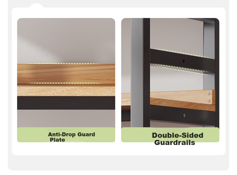 MSFE Steel Bookshelf Storage Rack Floor-standing Wall-mounted Multi-layer Display Shelf Six-tier 80*32*190cm 29