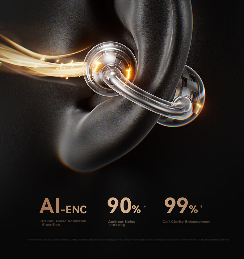 Joyroom OC3 Lipstick Bluetooth Earbuds Clip-On Bone Conduction Open-Ear Noise-Cancelling AI Office Translation Device Unisex Gift 31