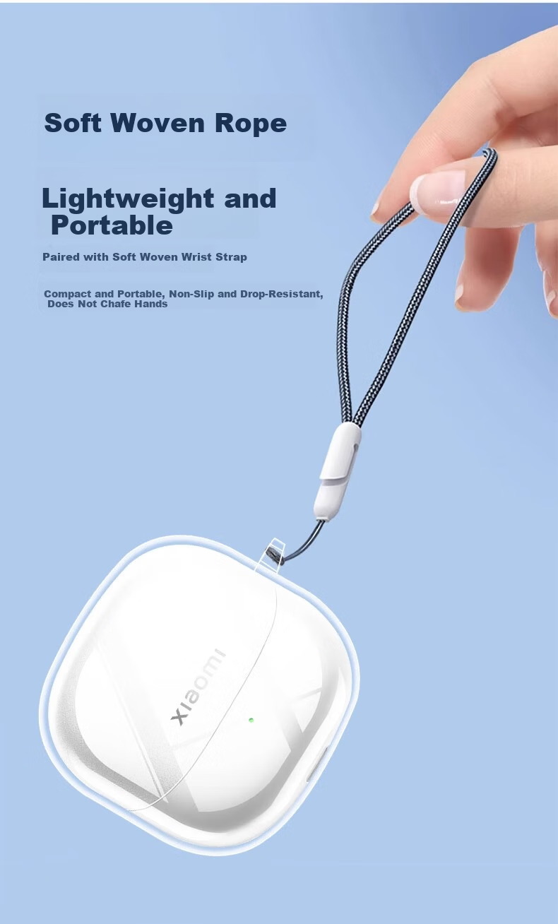 Beiyipin Compatible with Xiaomi Buds 5 Earphone Protective Case New Buds 5 Pro Earphone Cover Liquid Silicone True Wireless Bluetooth Noise Cancelling Buds 4 Charging Case Transparent Full Coverage Pr 8
