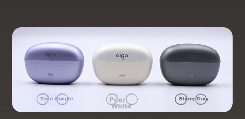 Aigo True Bone Conduction Clip-On Bluetooth Kids Earphones IP68 Waterproof Open-Ear Wireless Sports Noise-Cancelling Headset GS10 Purple 18