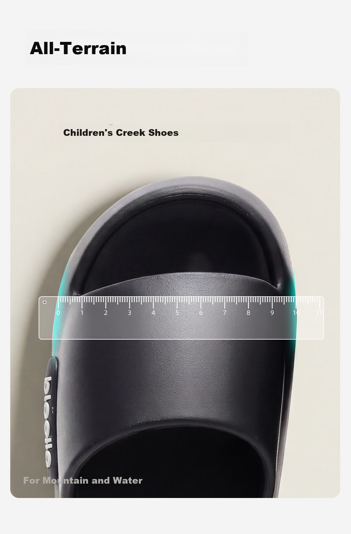 Bigga Plus Size Men's Slippers Indoor Home 4849 Shower Non-Slip EVA Extra Wide Summer Black 50-51 3