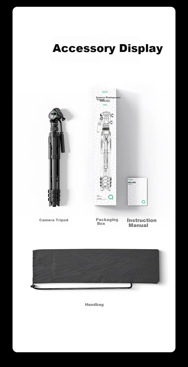 Llano Light Wing V3 Camera Tripod DSLR Mirrorless Professional Vlog Video Live Aluminum Alloy Tripod Joystick Damping Gimbal Anti-Shake Outdoor Portable 11