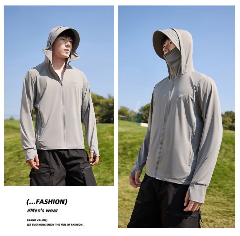 Warrior Men's UV Protection Sun Jacket 2026 Summer New Cool Feeling High-End Men's Sunscreen Coat 22