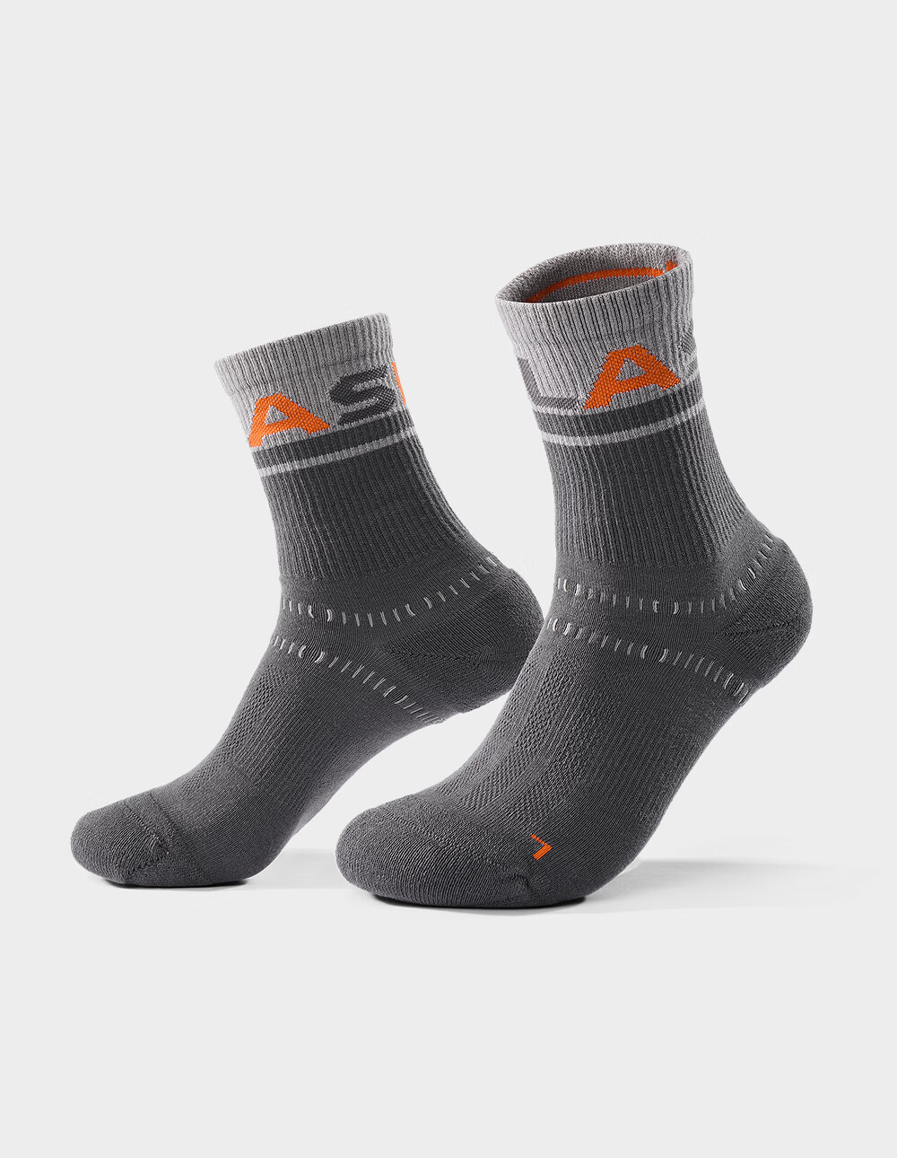 KAILAS FUGA Unisex Mid-Cut Sports Socks KH2602002 Cloud White/Deep Frost Gray M 1