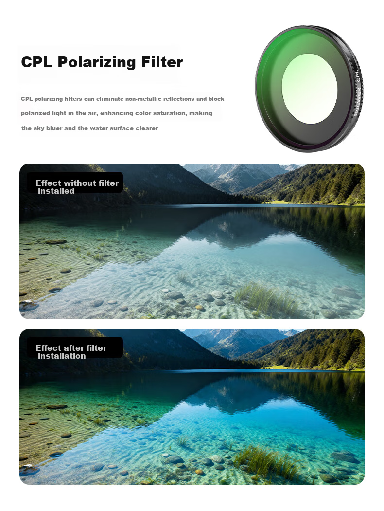 NEEWER DJI Osmo Nano UV Filter Landscape Photography UV Protection Filter for Osmo Nano Action Camera 12
