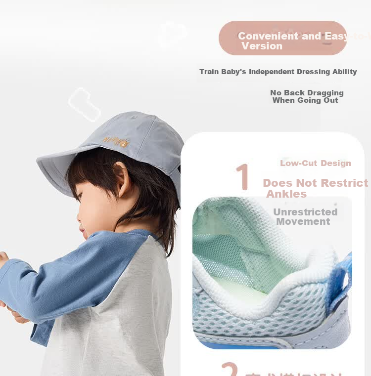 ANTA Toddler Walking Shoes Summer Breathable Mesh Infant Baby Boys Girls Soft Sole Sports Shoes A12620034 8