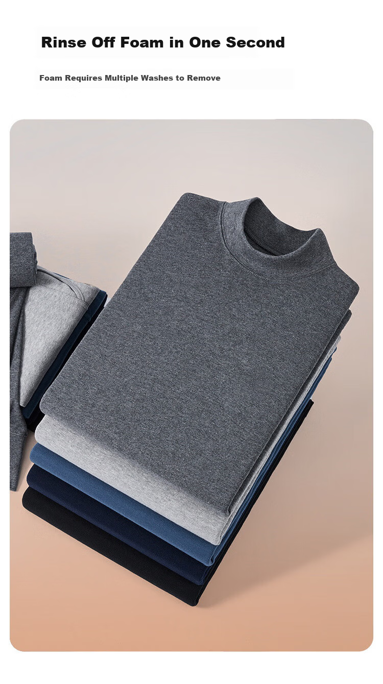 LangSha Men's Single Autumn Cotton Thermal Underwear 26 Autumn Winter New 7A Antibacterial Mite-Resistant Pure Cotton Innerwear Base Layer Shirt 10